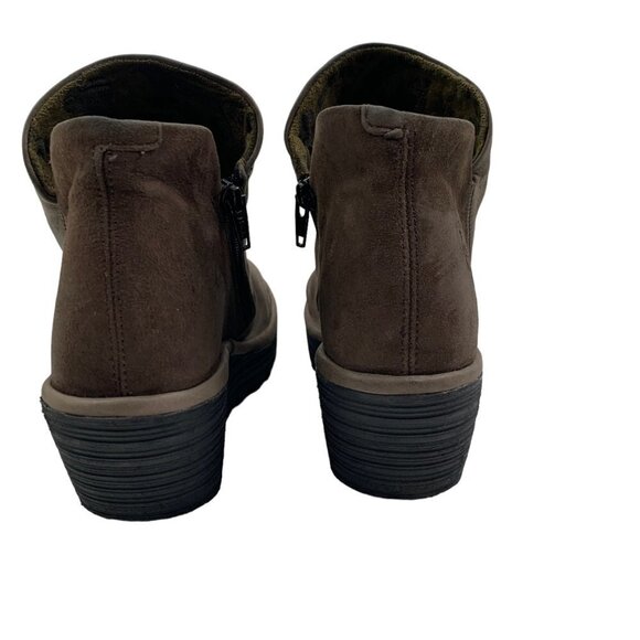 Fly London "Yip" Grey Janeda Ranch Wedge Bootie Women's Size 39/US 8-8.5 - Picture 7 of 11